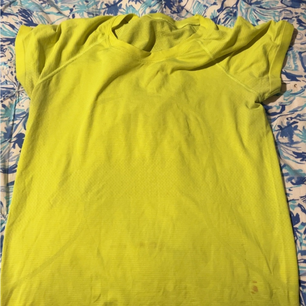 lululemon athletica Yellow Muscle Tee